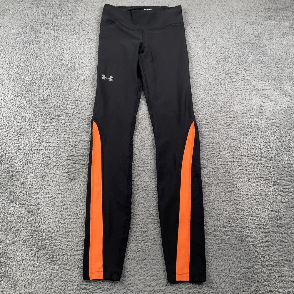 Under Armour Pants Womens XS Black Mileage Running HeatGear Compression Leggings